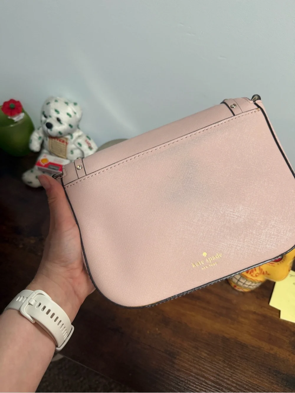 Kate Spade Pink Stud-Trim Crossbody Bag